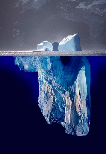 iceberg underwater