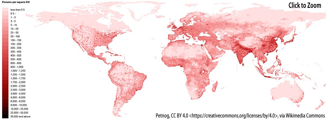 World_human_population_density_map