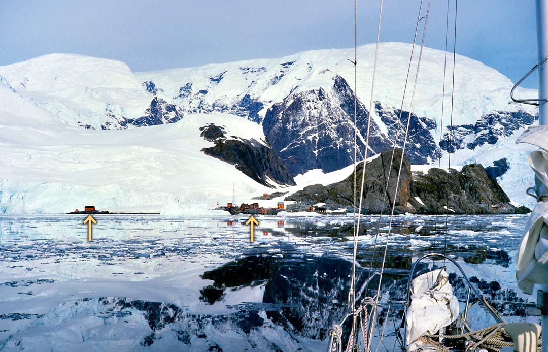 Almirante Braun base from the distance