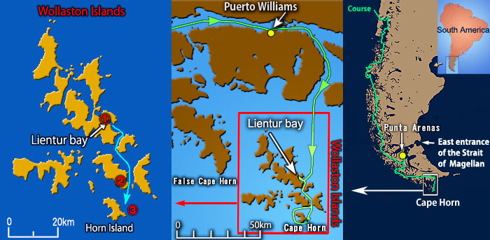 CapeHorn landing map