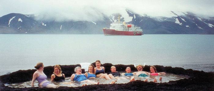 Hot spring in Deception island