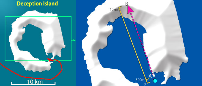 clear air in Deception island