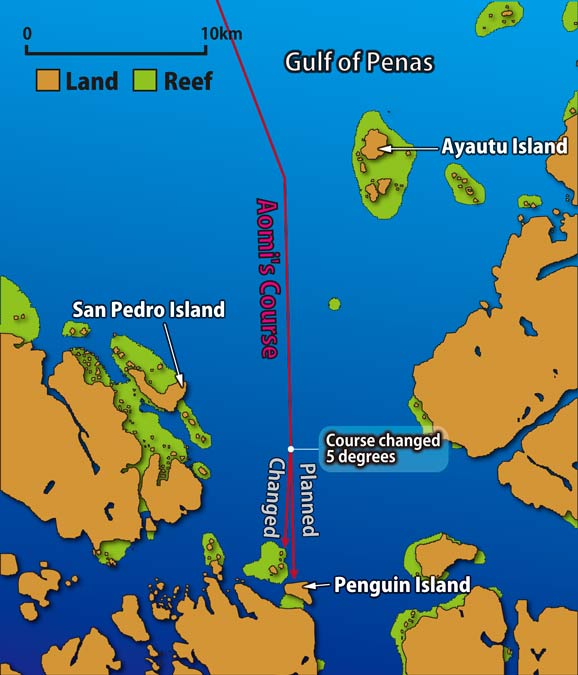south side of Gulf of Penas
