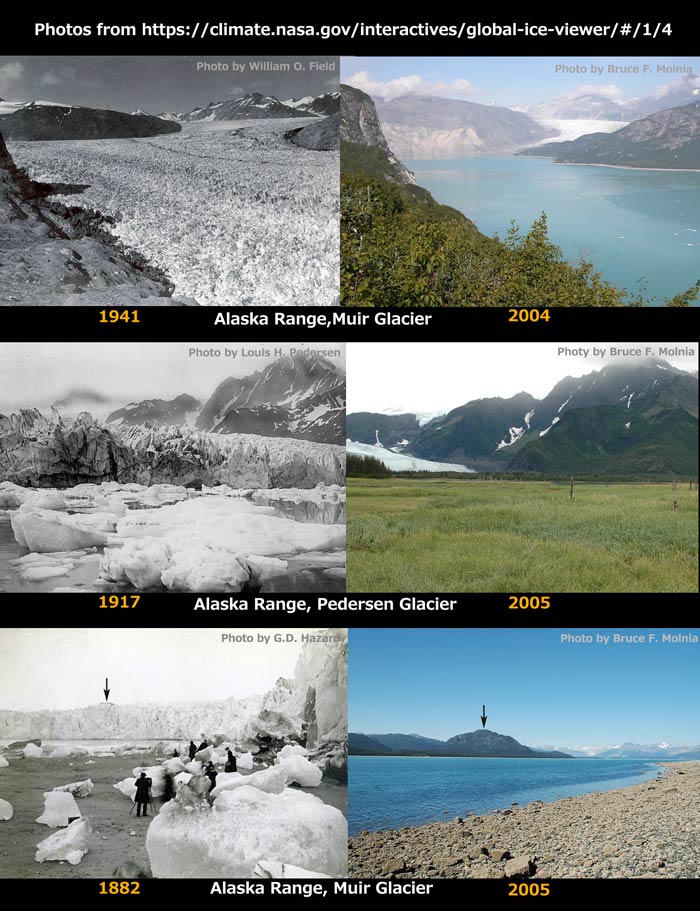 glacier retreat in Alaska