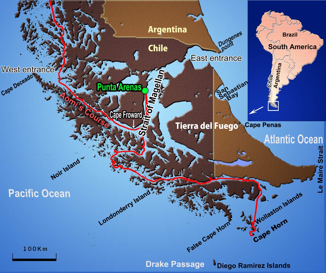 magellan strait map