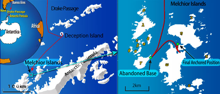 Melchior Islands map