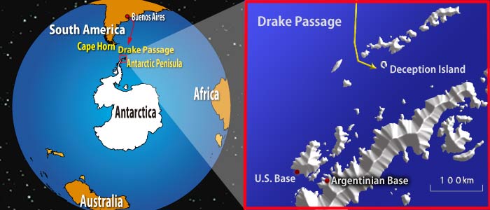 Location of Deception Island